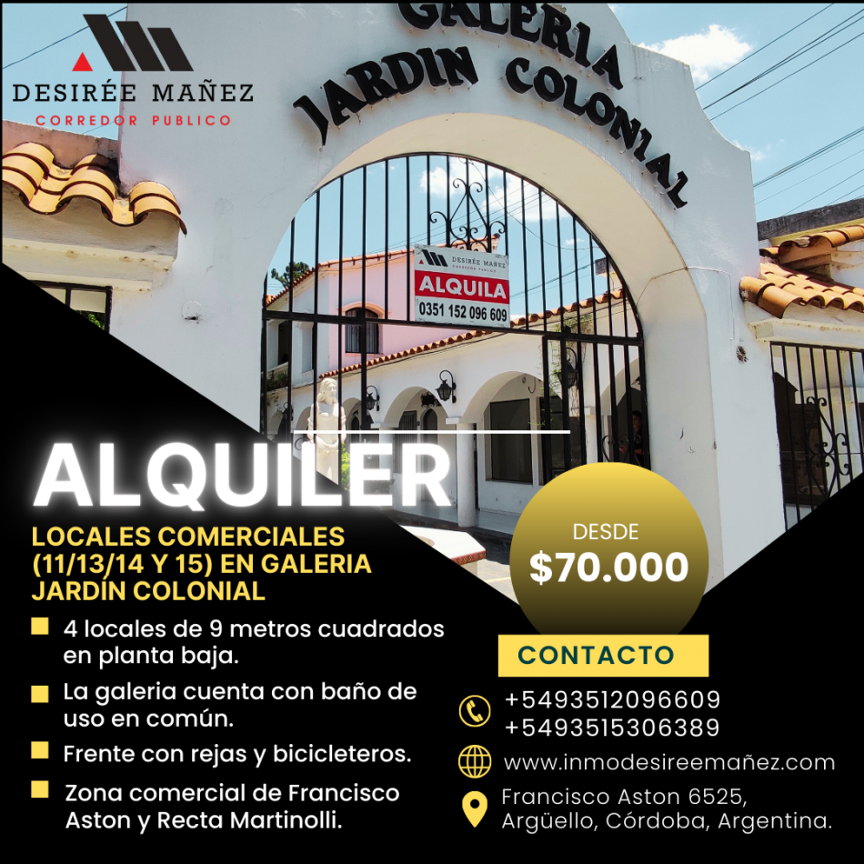 OFICINAS/LOCALES EN ALQUILER