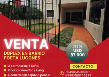 VENTA -  Casa 2 dormitorios en Poeta Lugones