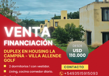 VENTA - Duplex La campiña Villa Allende Golf