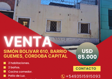 VENTA - Casa en Barrio Guemes, Cordoba Capital